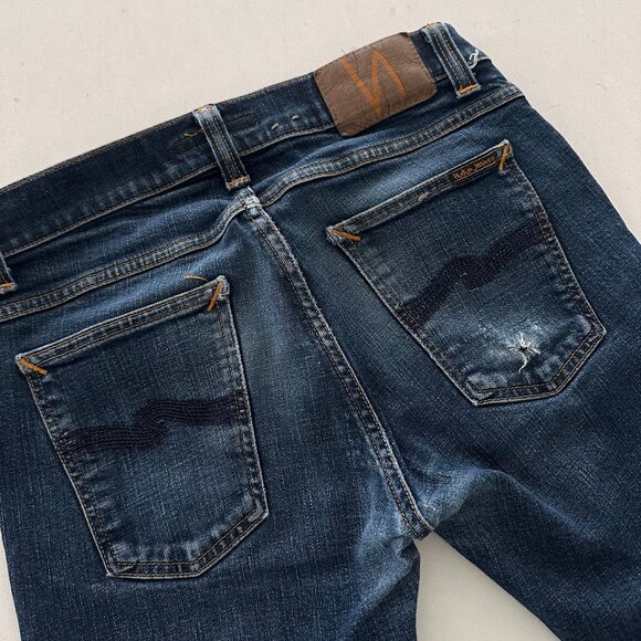 NUDIE JEANS TIGHT TERRY IN MEDIUM WASH - Picture 2 of 6